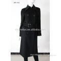 Fashion Womens Slim Long Cashmere Jacket Double Breasted Coat